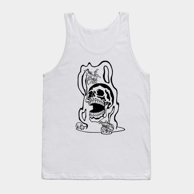 Smoking Skull Wasp Tattoo Tank Top by ebayson74@gmail.com